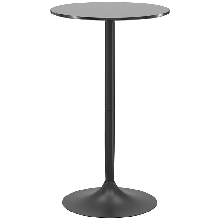 Bar table round kitchen for living room dining room steel black