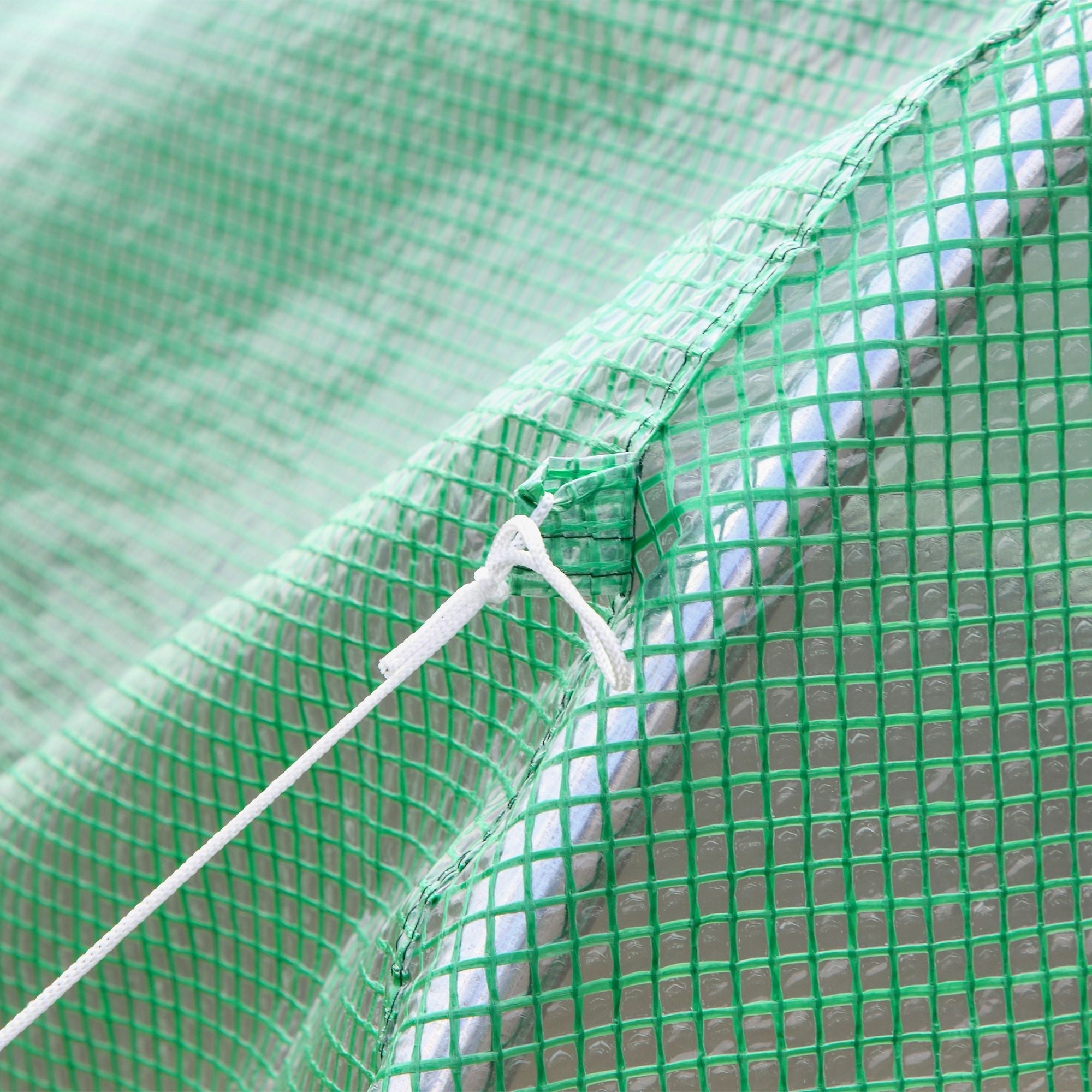 Foil Greenhouse Polytunnel Cold Frame Window 350x200x200cm, Green