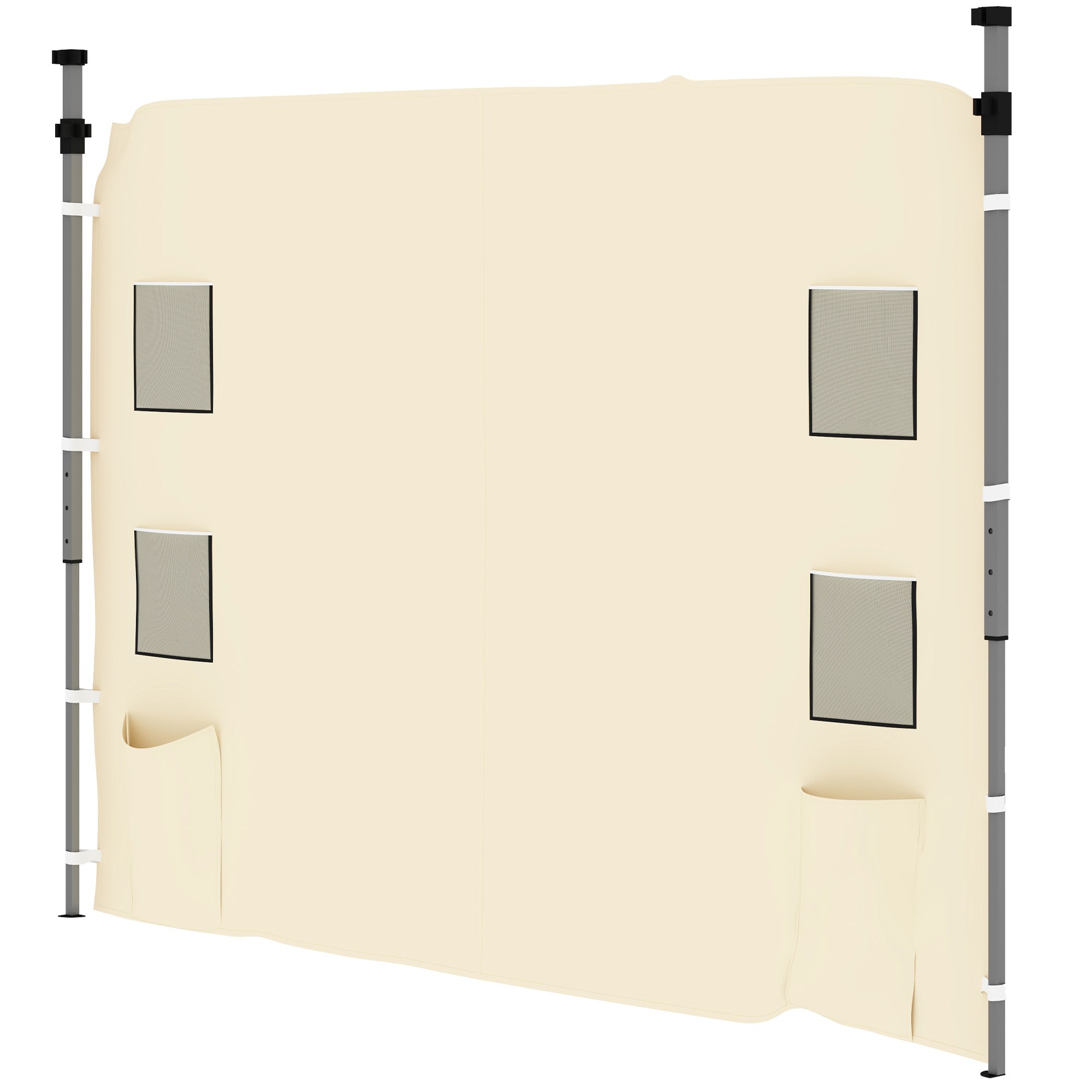 Ersatz-Pavillon-Seitenwand 195 x 295 cm - Beige
