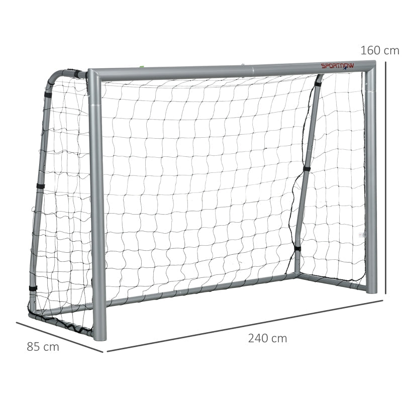SPORTNOW Football Goal, 8ft x 5ft Garden Football Net, with Ground Stakes