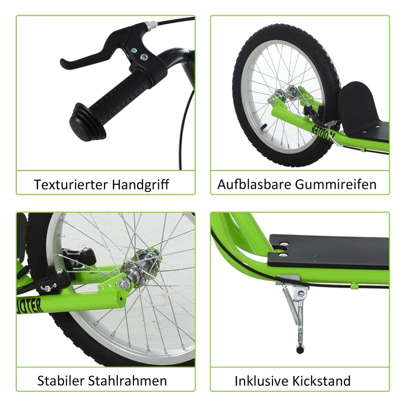 Children's Scooter with Pneumatic Tires, Handbrake