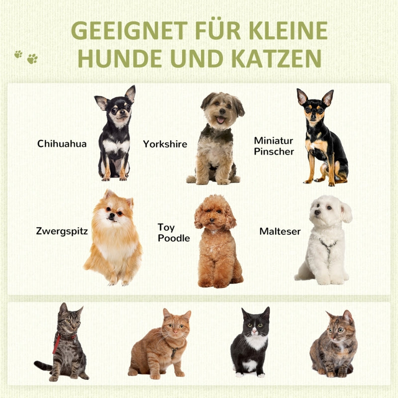 Haustierbett, Tipi-Design mit weichem Kissen und Fußmatte, für Hunde und Katzen, Stoff