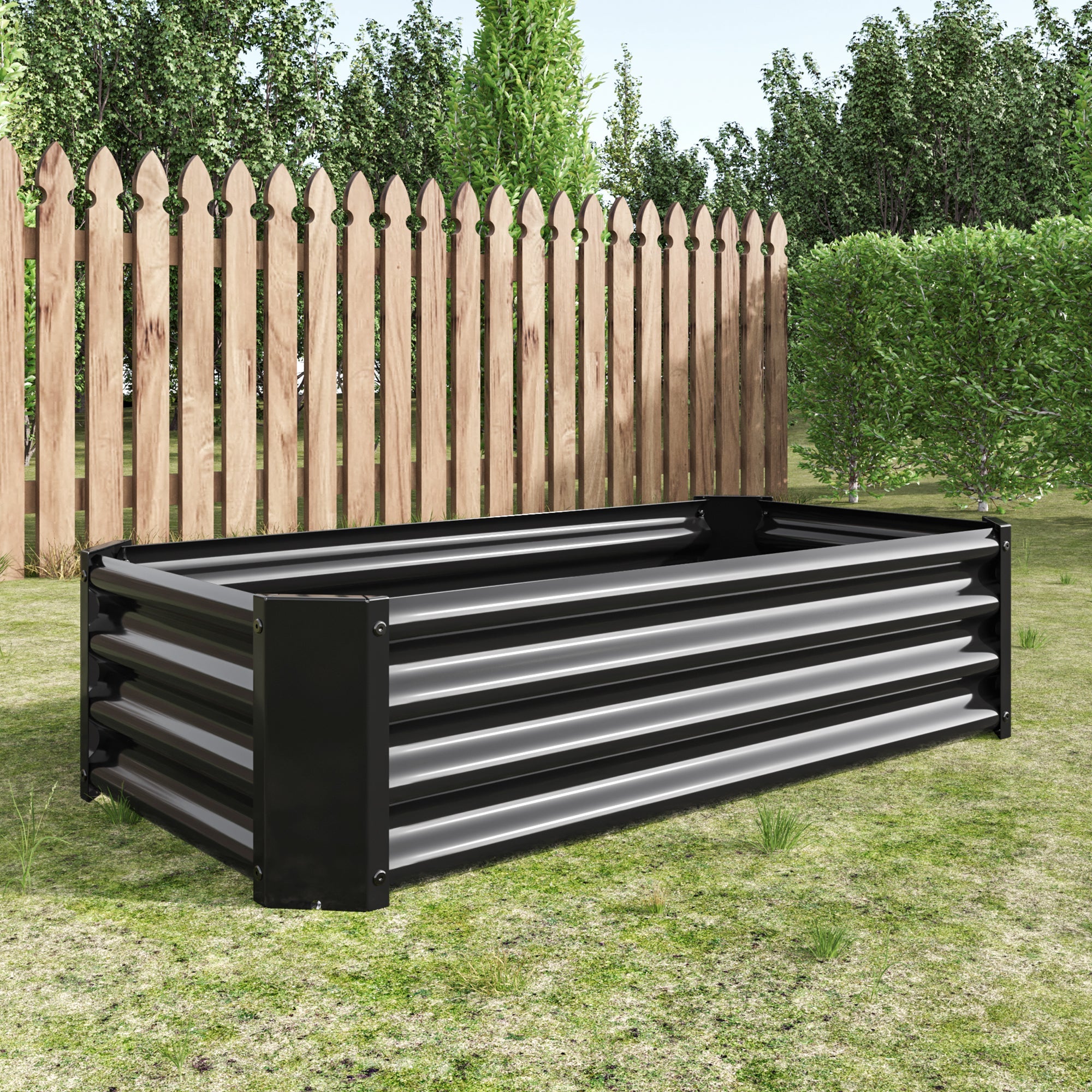Raised Bed Metal Plant, Steel Rust Protection, Anthracite