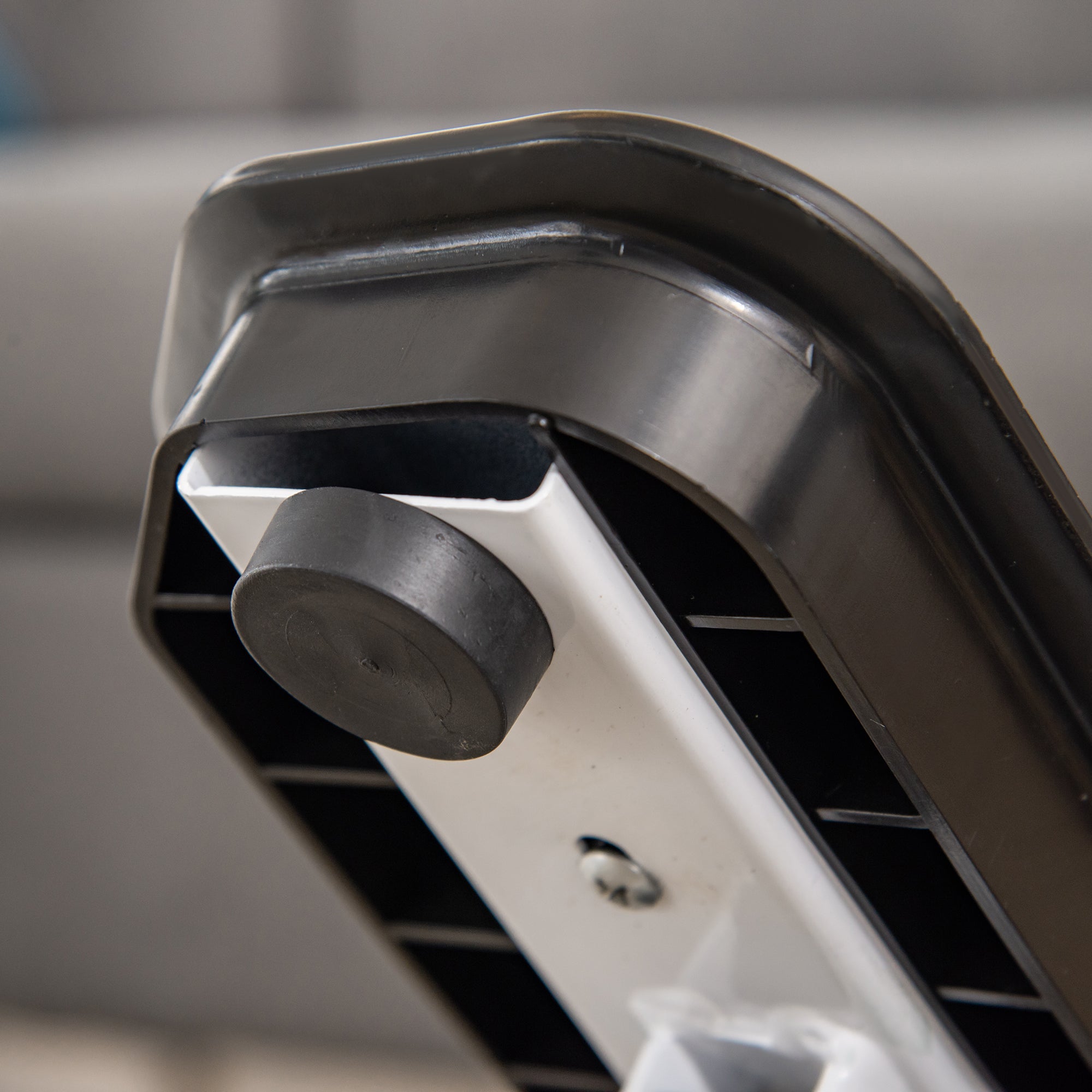 Mini Stepper Compact Fitness Device, LCD Screen, Metal ABS, White Black