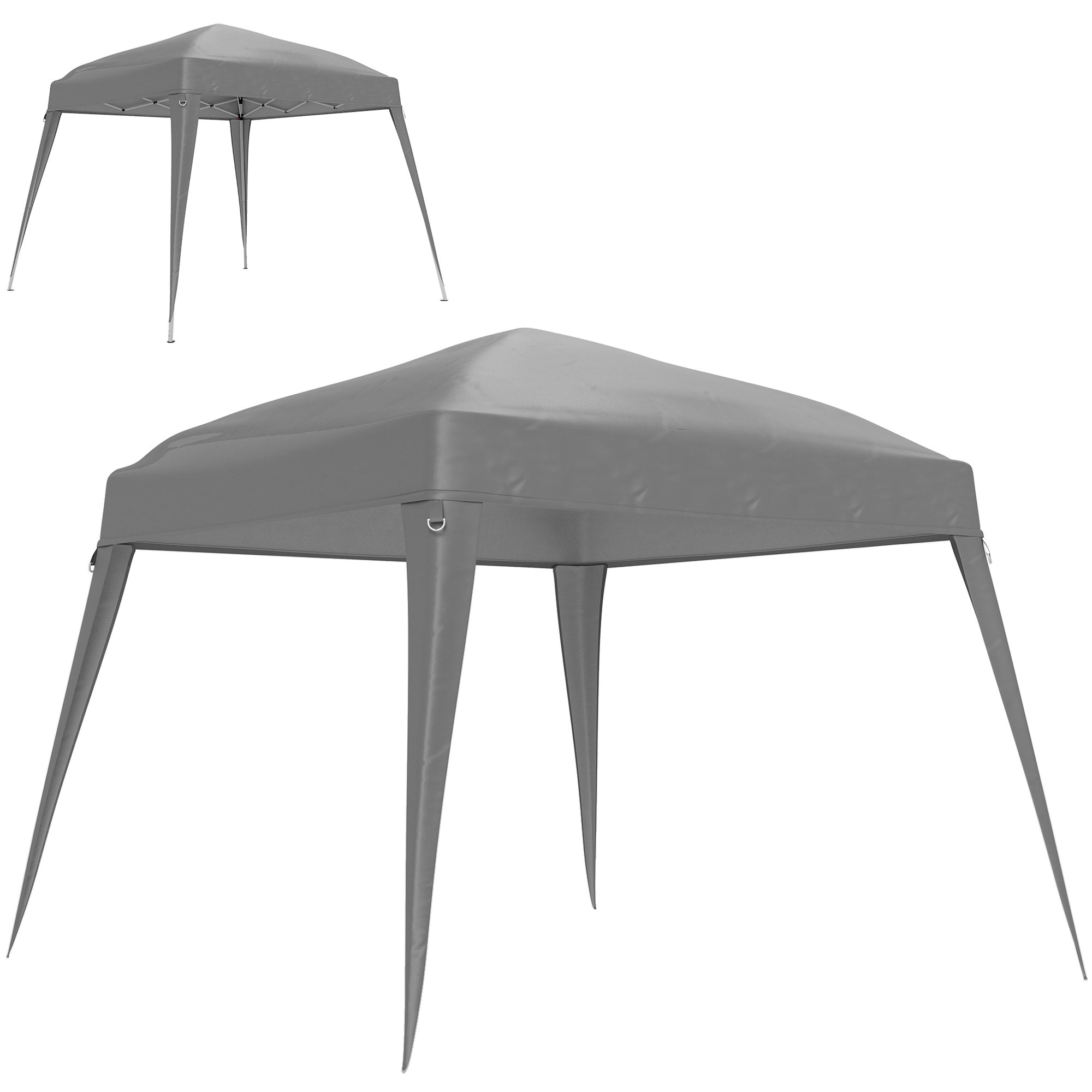 Replacement Roof, Gazebo 3x3m Water-Repellent Winter-Proof, Light Grey