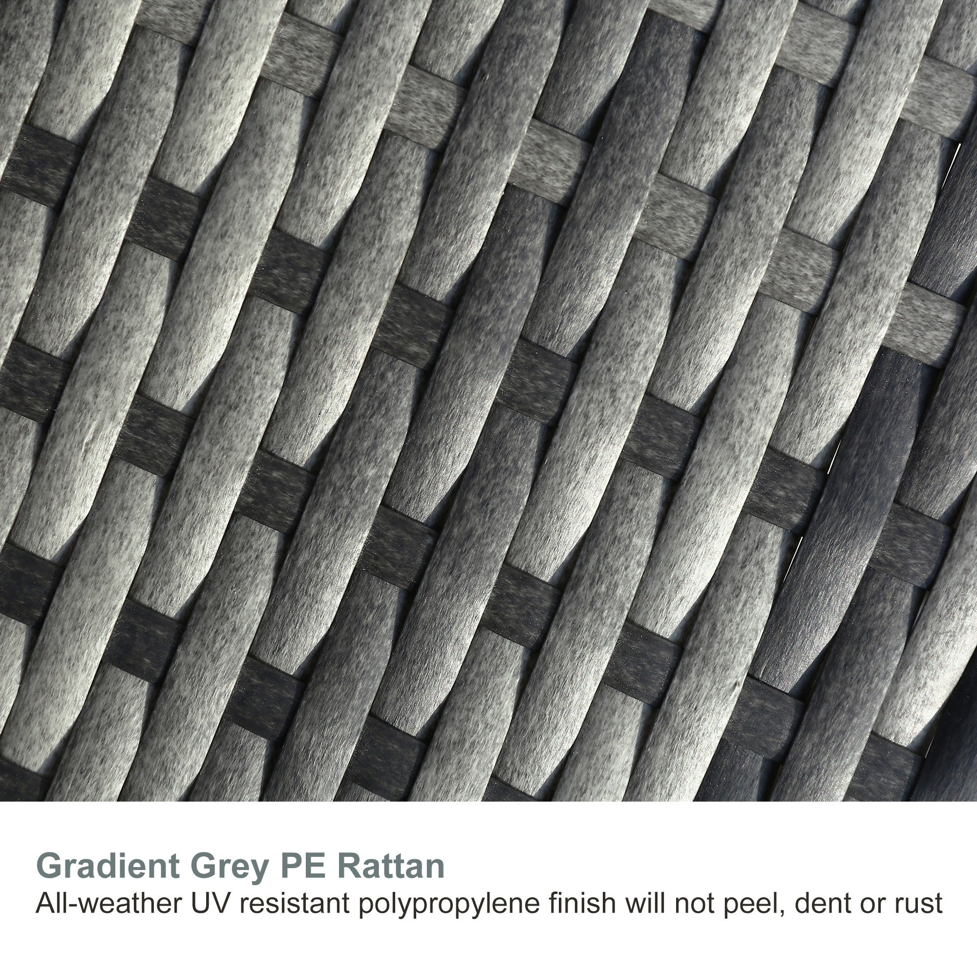 Garden Corner Sofa Rattan Patio Lounge Set, Grey