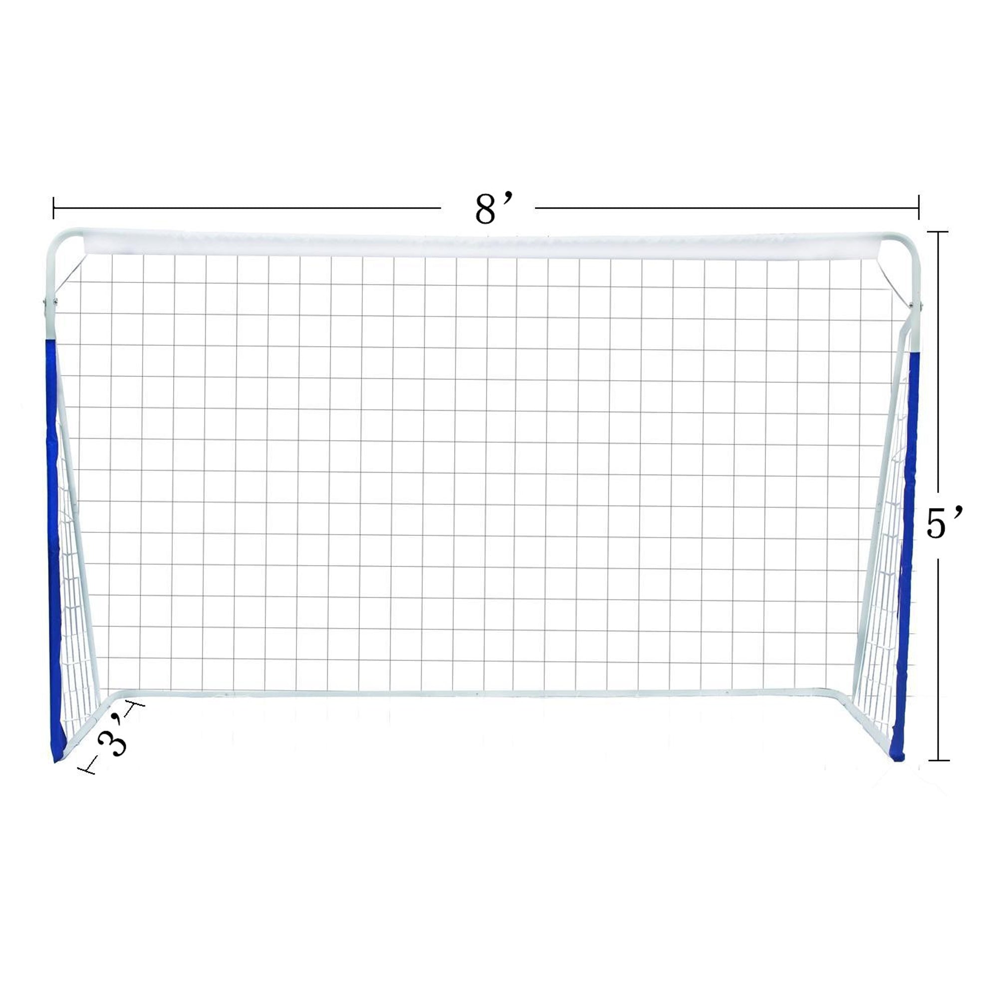 Professionelles Fußballtor – Hochleistungs-Stahlrahmen, Blau