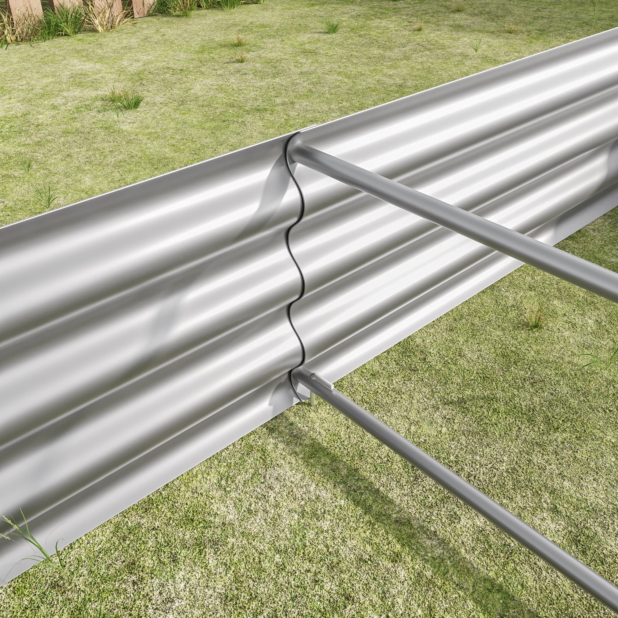 Raised Bed, Robust Sheet Steel Plant Kit, Anthracite
