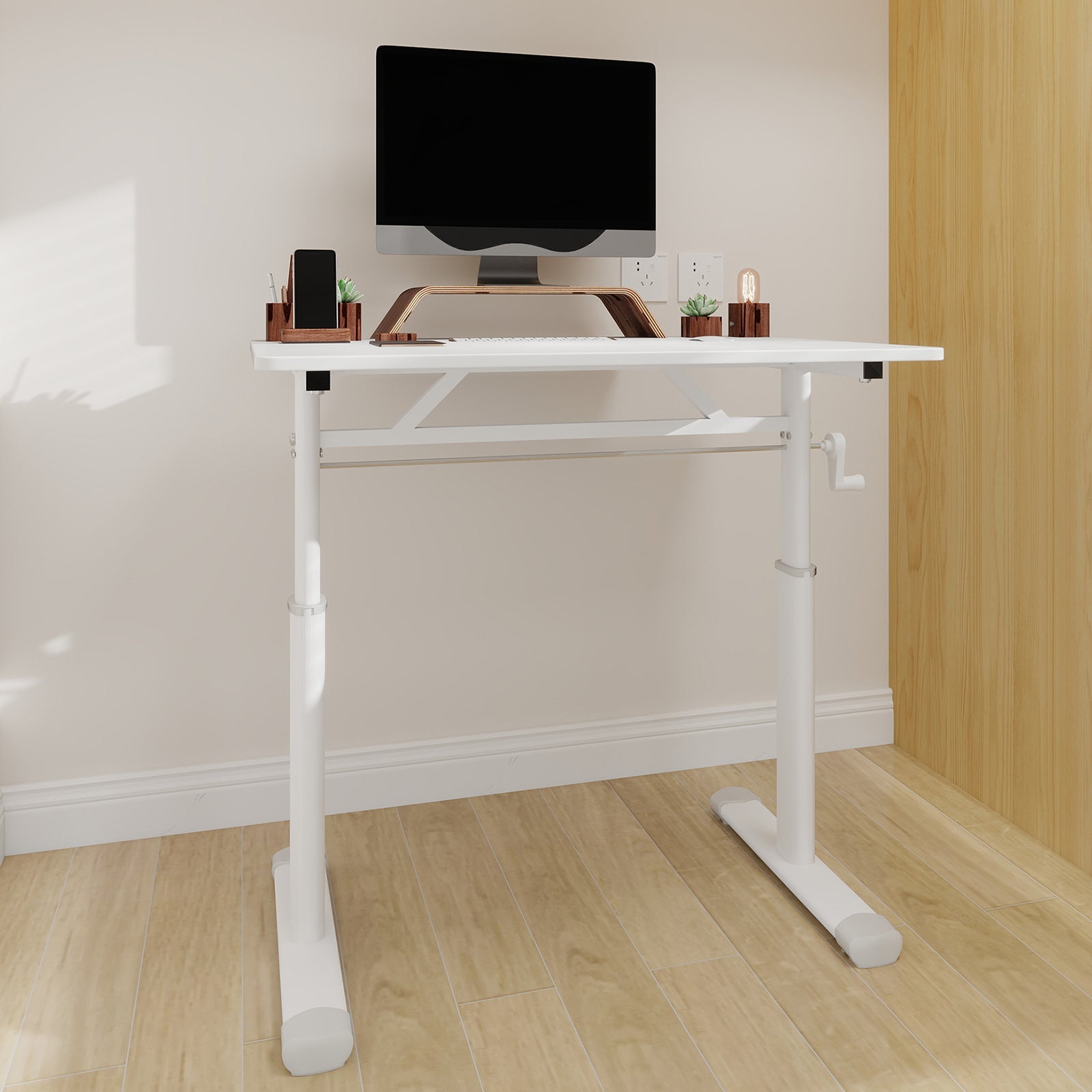 Adjustable Study Desk - Height, Multi-Purpose, White