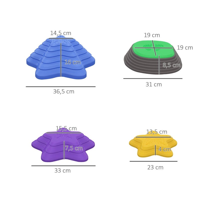 ZONEKIZ stacking toy, non-slip river stones, balance game, up to 80 kg