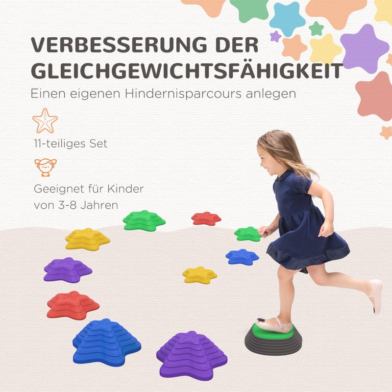ZONEKIZ River Stones, Balance Stepping Stacking Game, Non-Slip, up to 80 kg