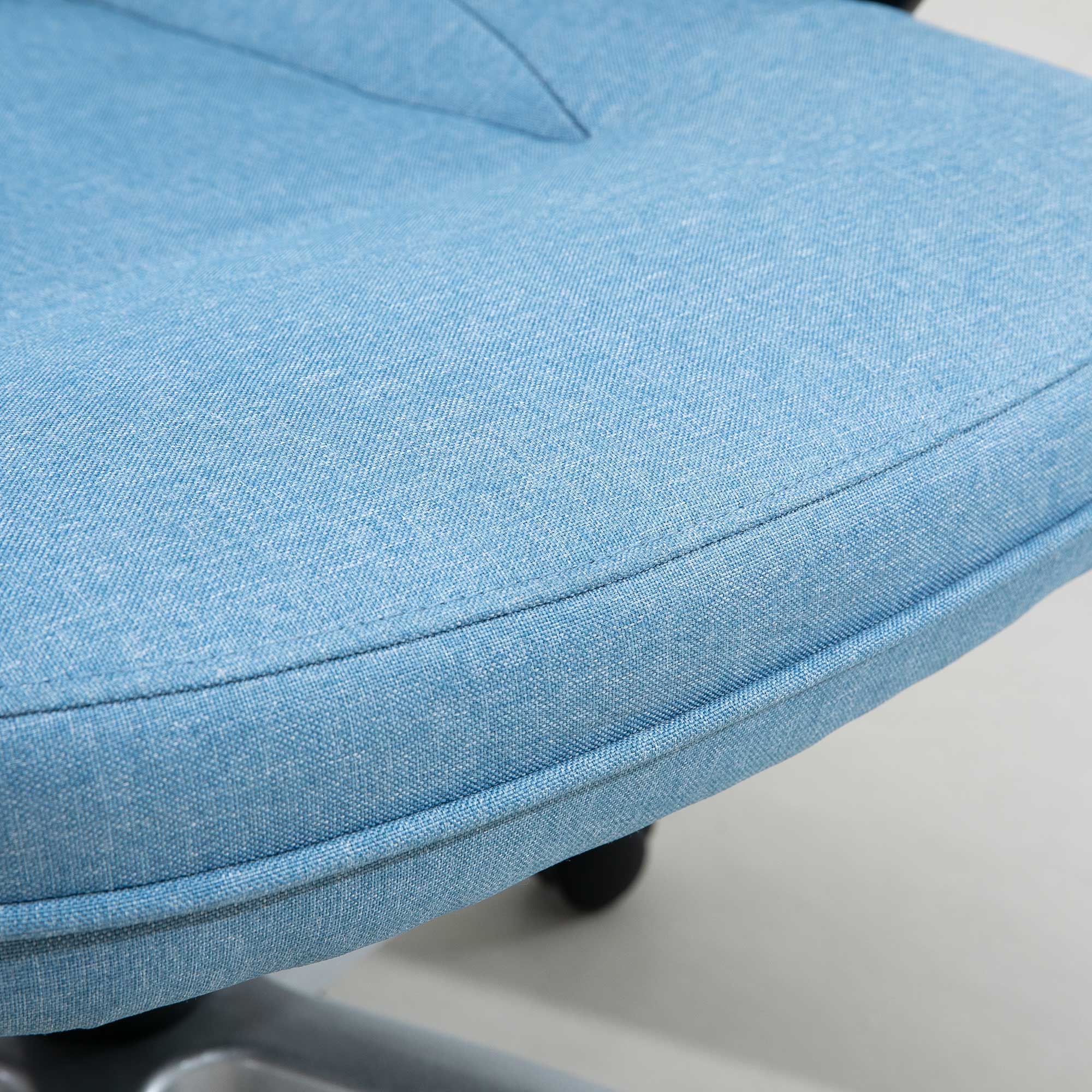 Vinsetto Executive Office Chair Ergonomic Desk Chair Light Blue Linen