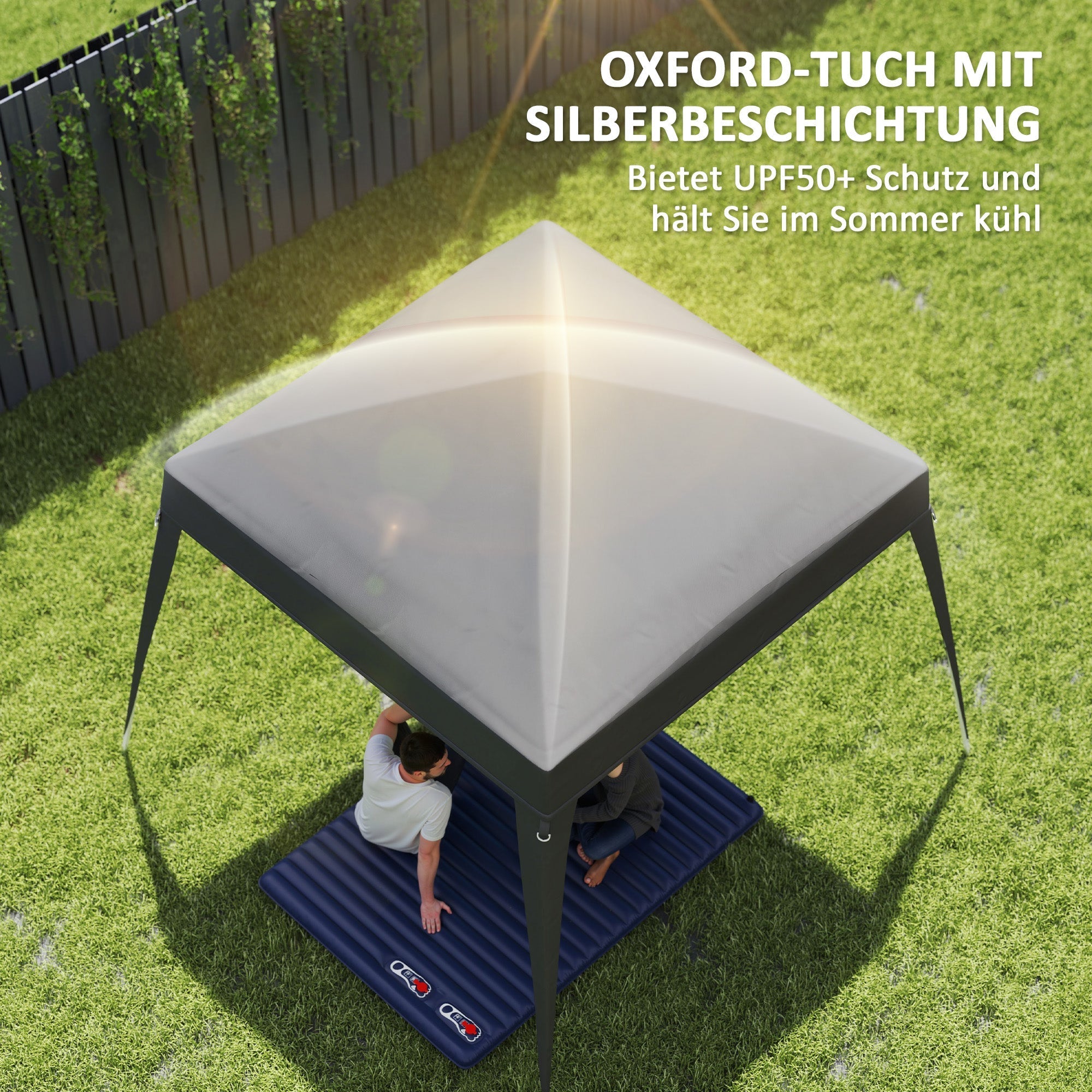 Gazebo Replacement Roof, 3x3m, Water-Repellent, Winter-Proof, Dark Grey
