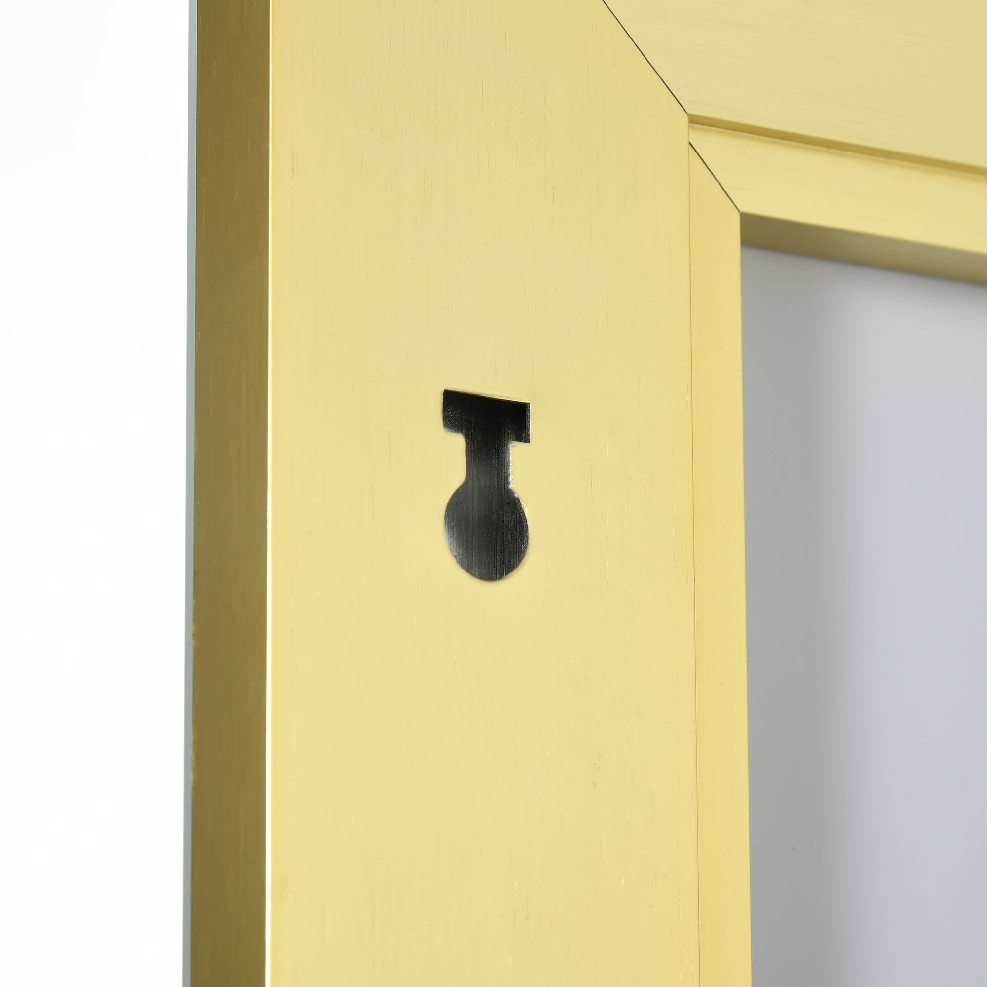 Wall Mirror, LED Standing Full Length, Aluminum Silver Gold