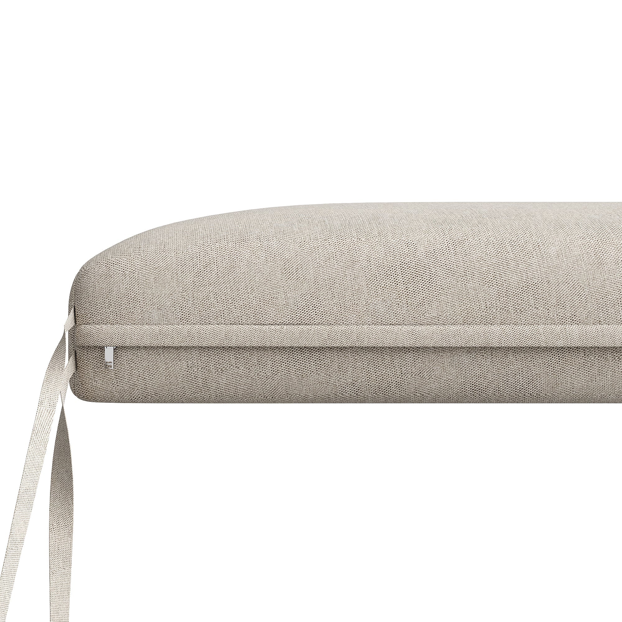 Garden Sofa Set L-Shape 8-Seater Hand-Woven with Table & Armchair - Iron Frame Beige