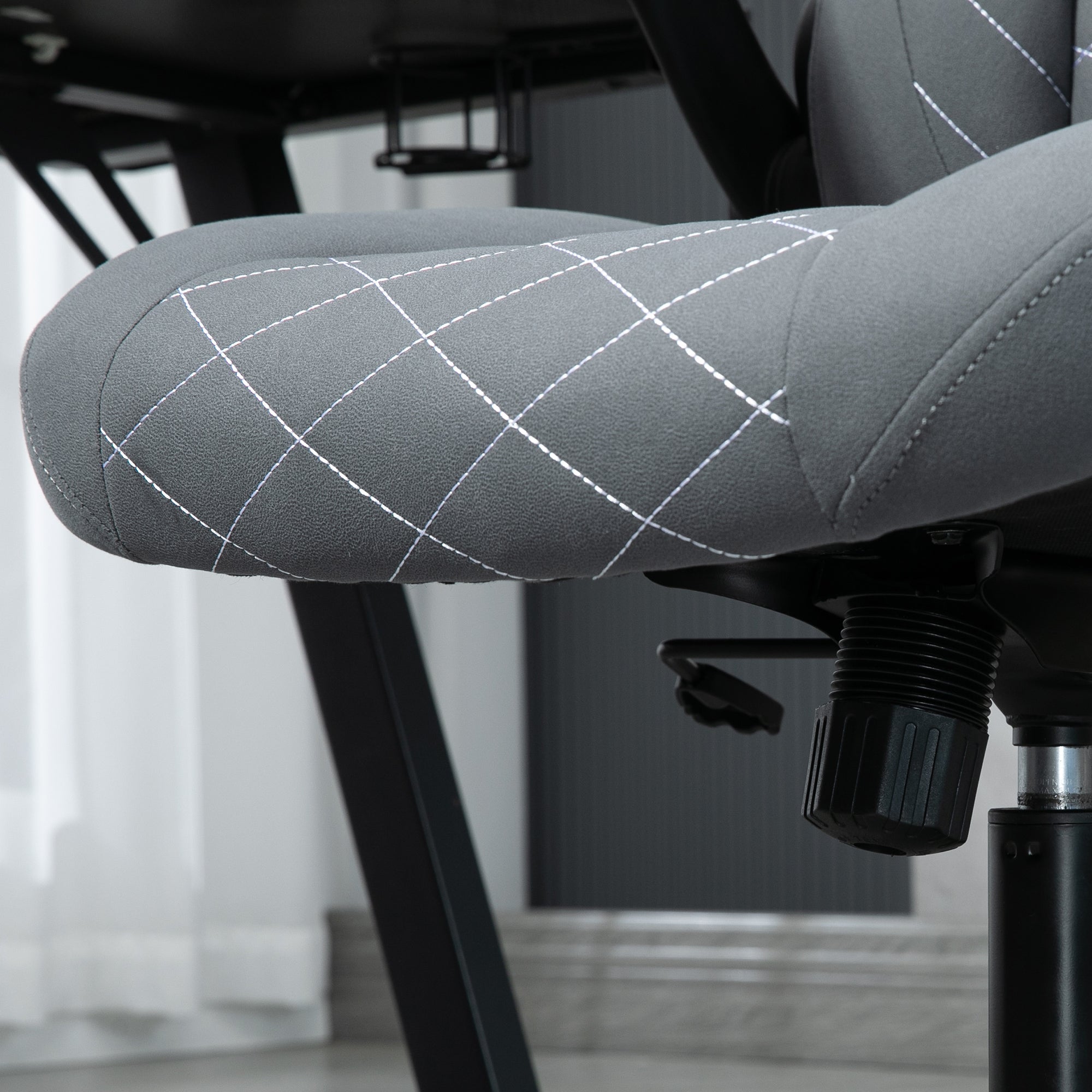 Vinsetto Ergonomic Office Chair, Rocking, Adjustable Armrests, Swivel, Fabric