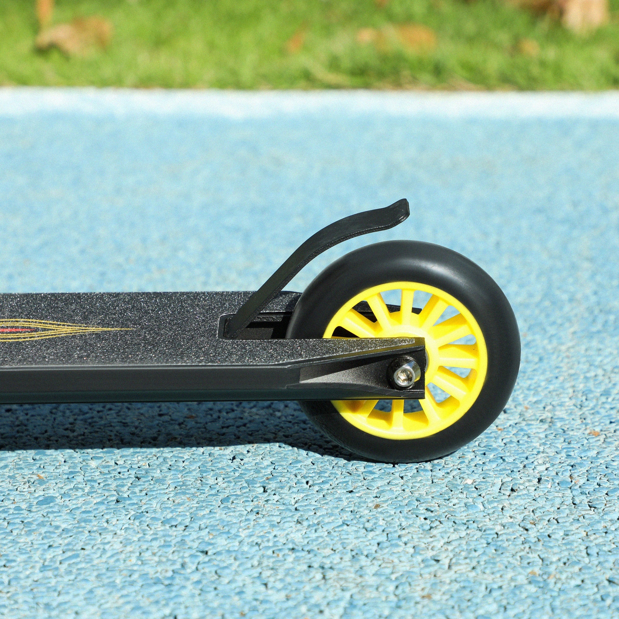 Stunt Scooter with ABEC 9 Bearings & 100mm Wheels, Synthetic Leather
