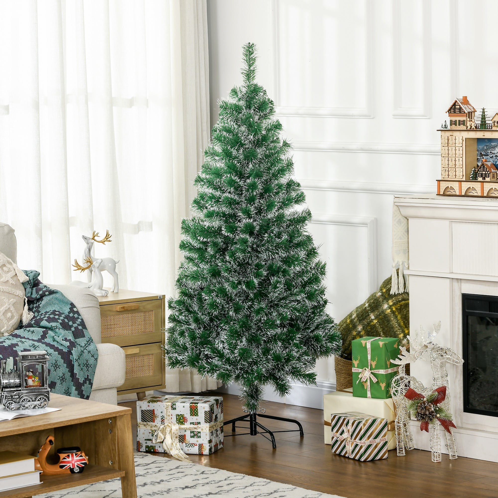 Artificial Christmas Tree, 1.5M, 416 Branches, PET, Green