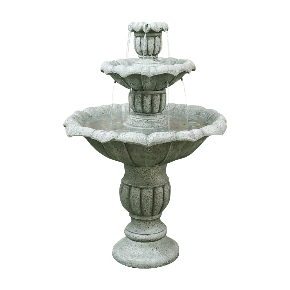 Ground Fountain 100cm High Outdoor Electric Pump, Concrete