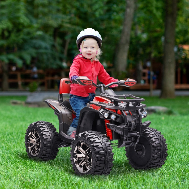 Electric Children's Quad Bike with LED Headlights and Music Player, 3-8 km/h, 3-5 Years Old