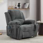 Power Massage Lift Recliner Chair with Heat & Vibration, Heavy Duty Safety Motion, Fabric