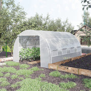 Greenhouse Foil 3.97 x 3.02 x 2m UV Protection Windproof Steel White