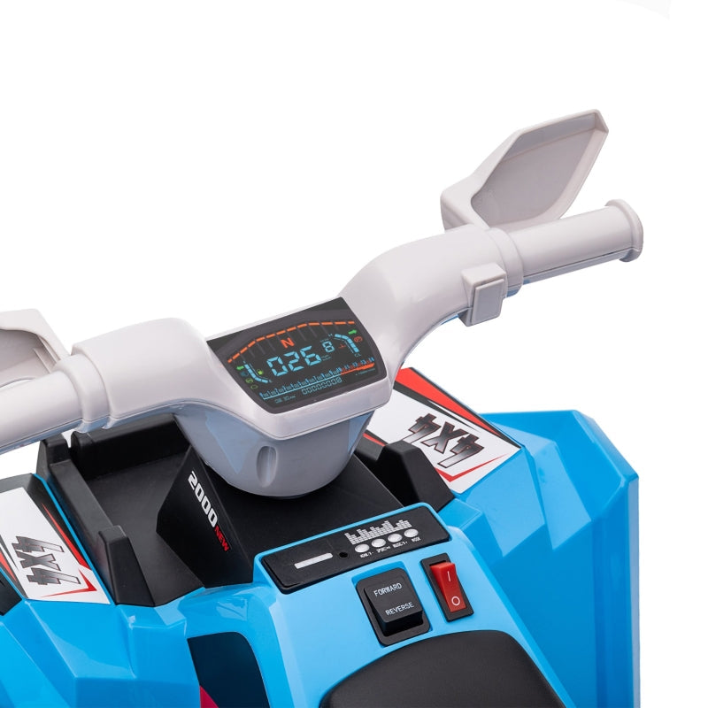 Electric Children's Quad 2.5 km/h Forward & Reverse Gears Blue