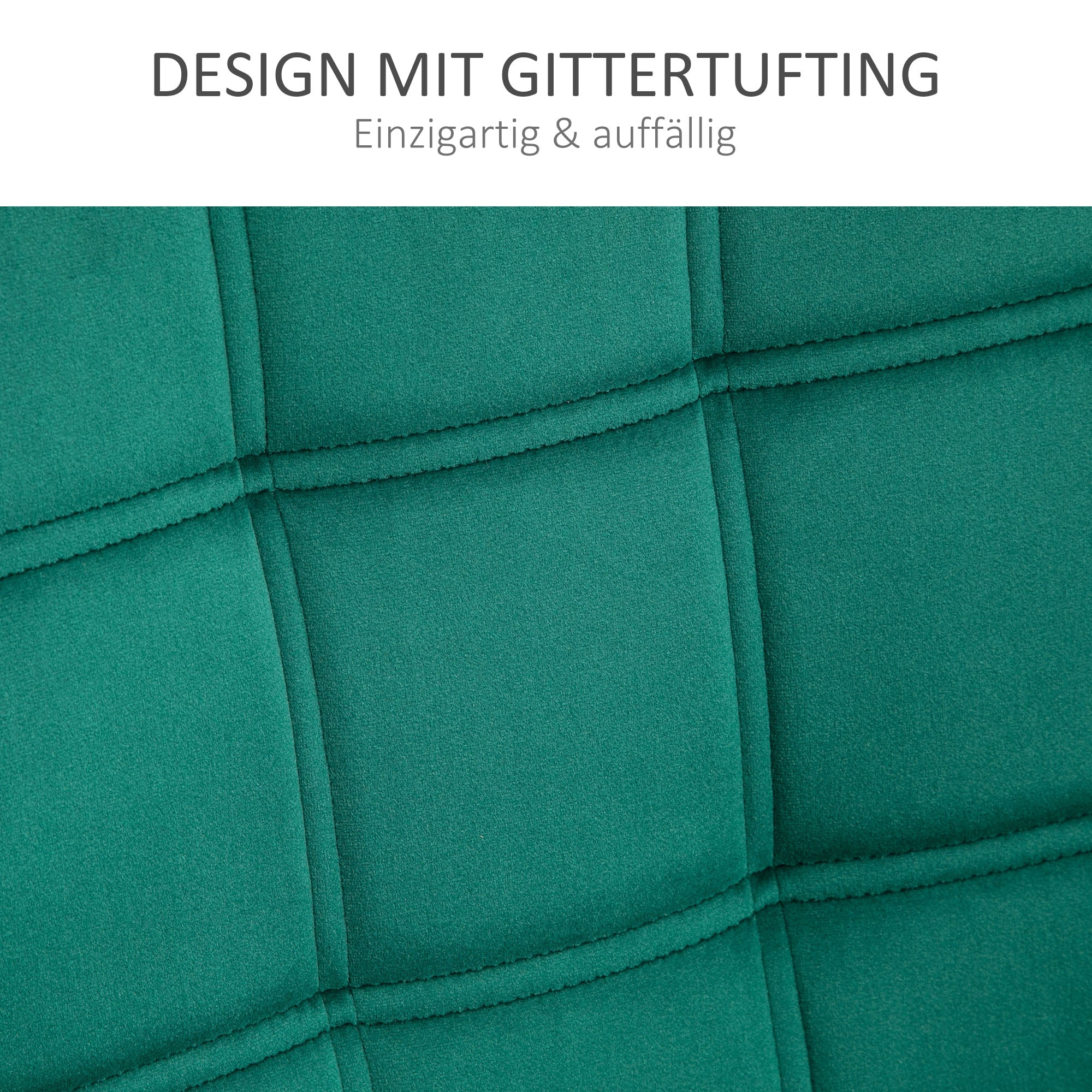 Single Armchair, Relax Chair, Velvet, Green