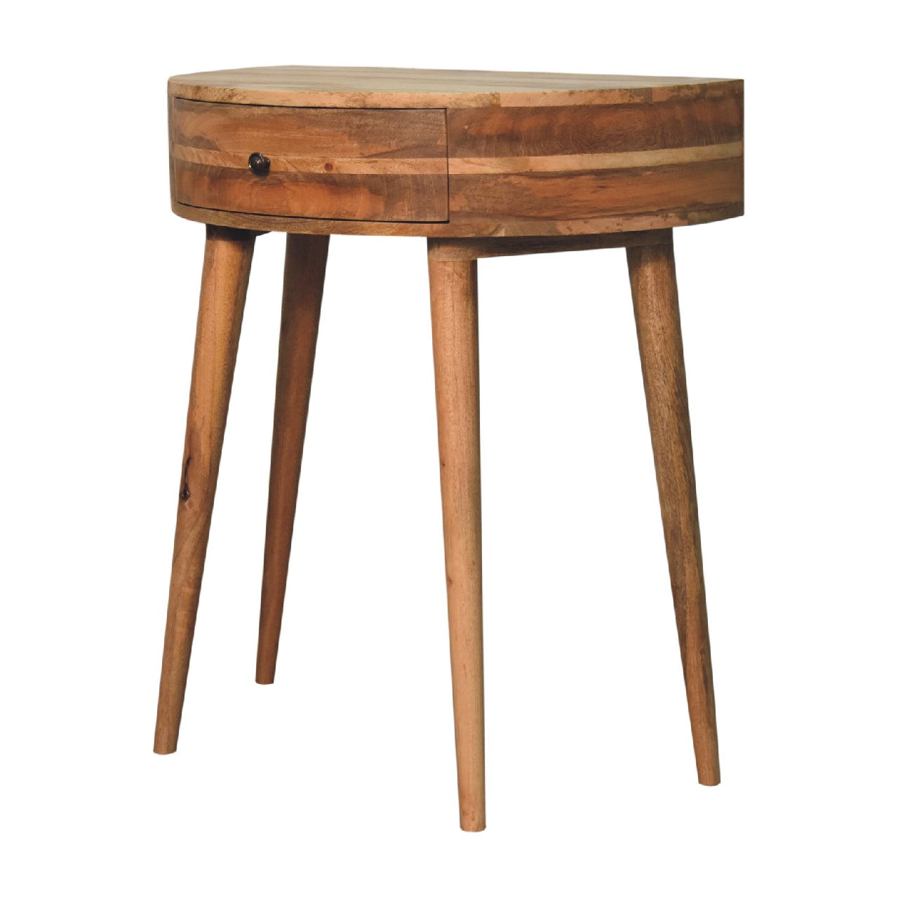 Odyssey Console Table, Solid Mango Wood, Oak-ish Finish