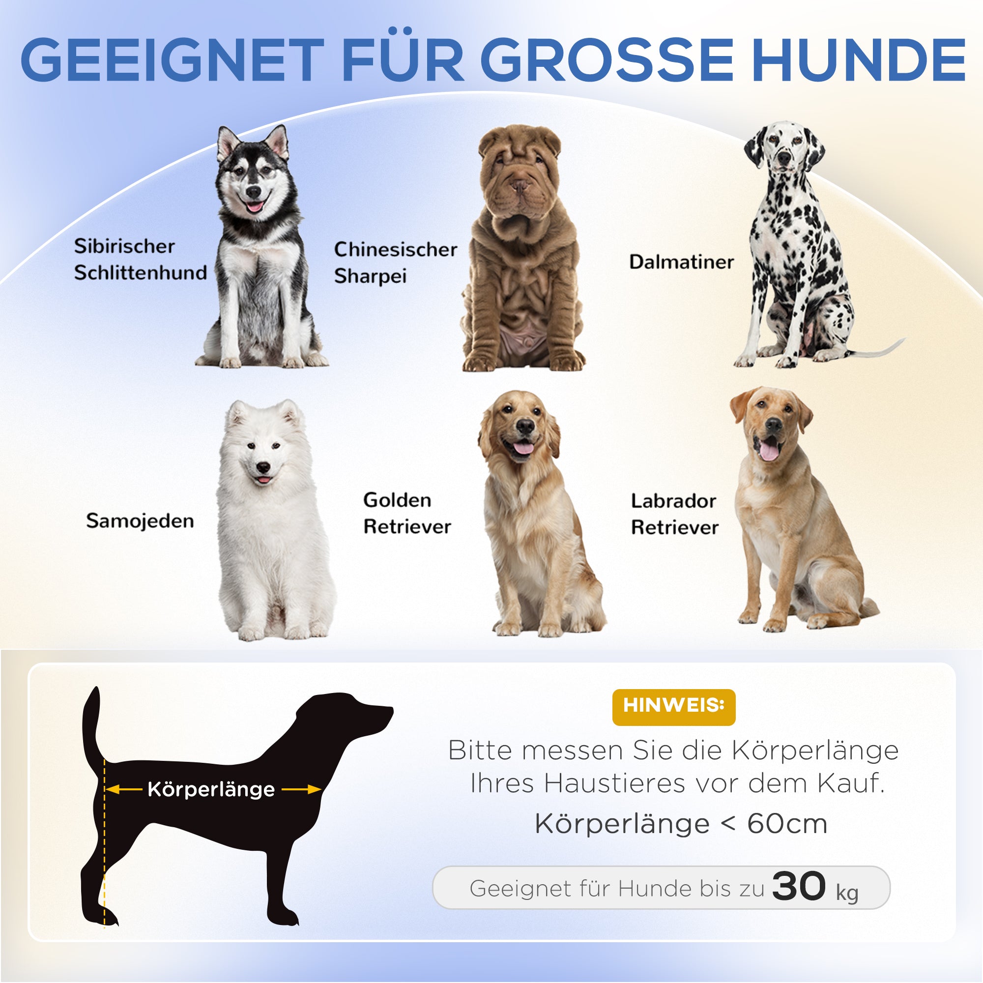 Hundesofa, erhöht, mit Kissen, Holzbeine, Grau