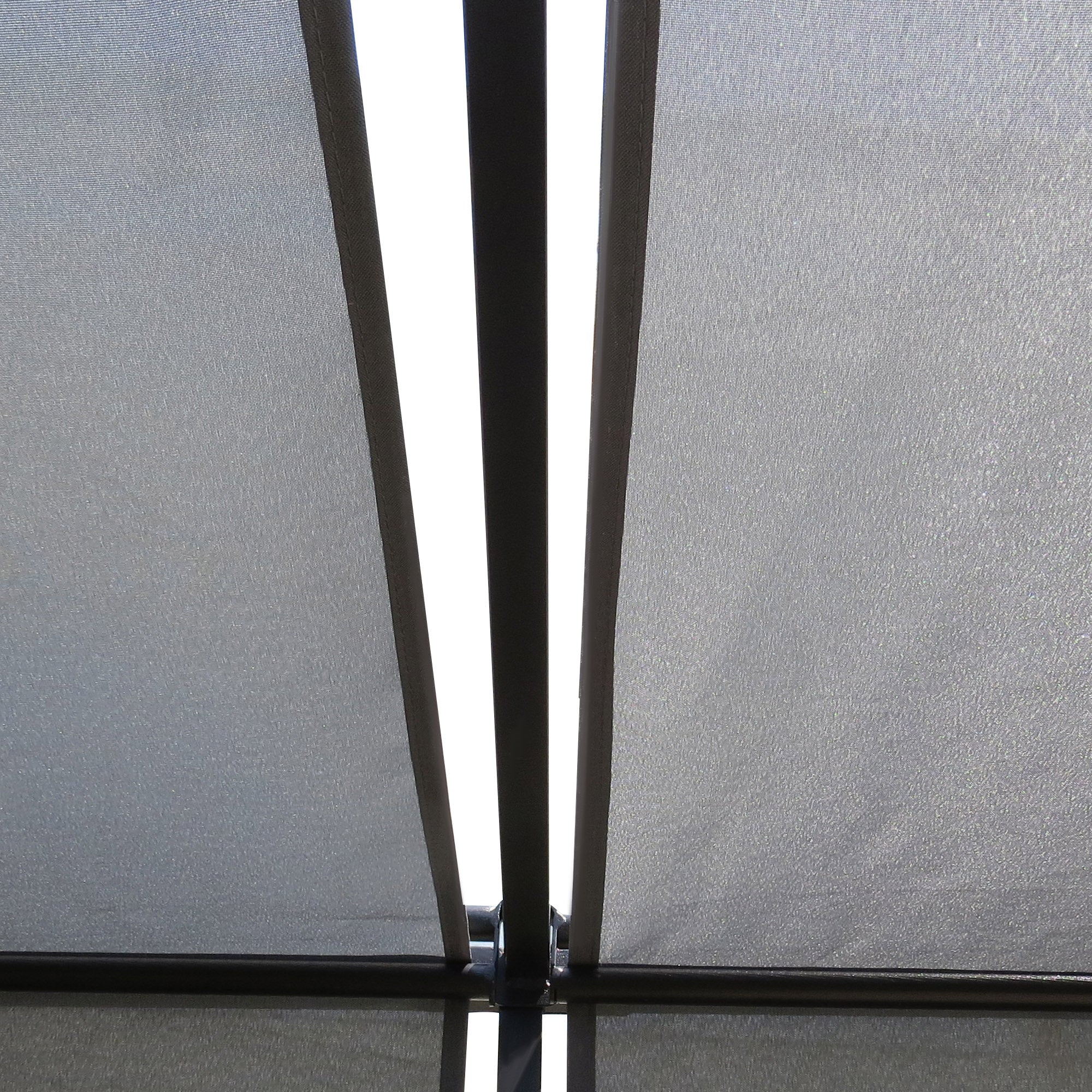 Pergola Gazebo 3x3m Retractable Roof Canopy Dark Grey