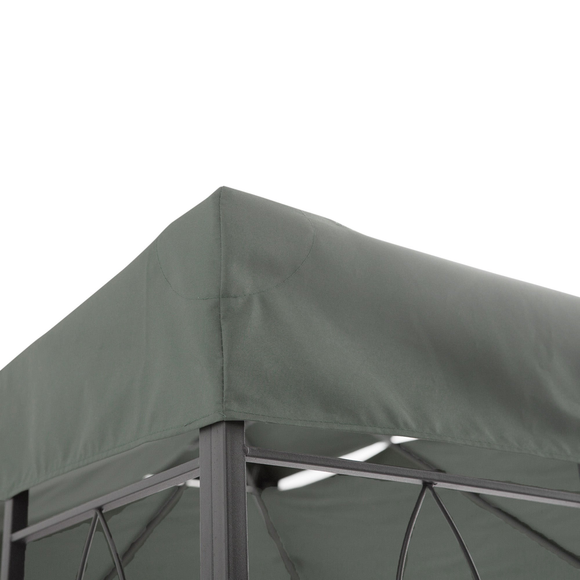 Replacement Roof, Gazebo/Tent Cover 3x4m Polyester, Dark Grey