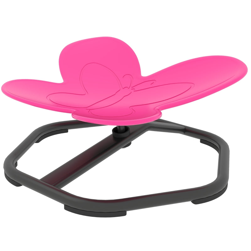 Sensory Swivel Chair for Children Butterfly Shape Balance Coordination Pink