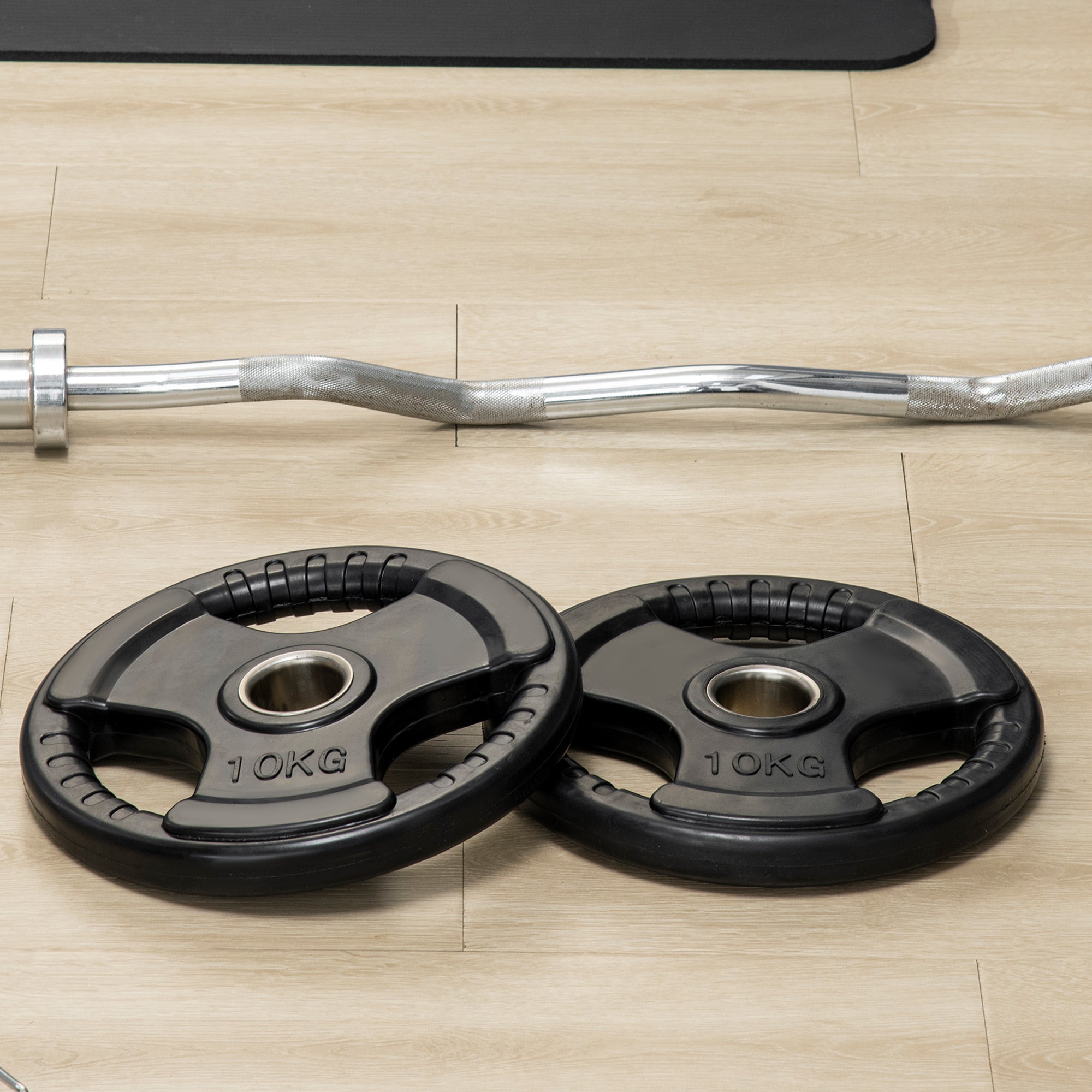 Weight Plates Tri-Grip 2x10KG Olympic, Rubberized