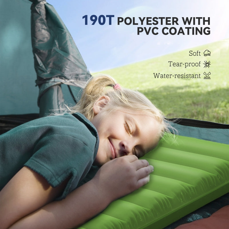 2 Person Inflatable Camping Mattress - Green