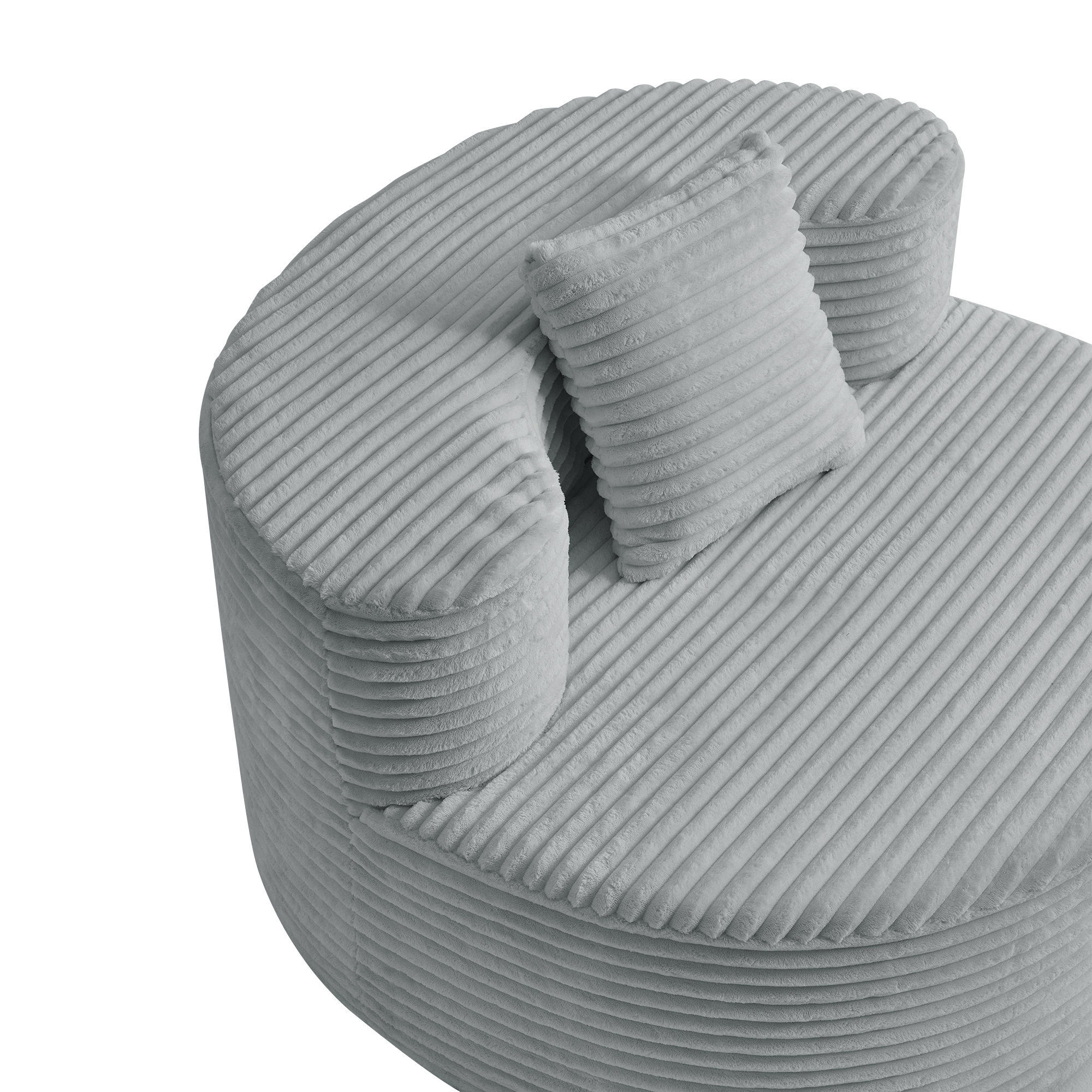 Adult Bean Bag Chair - Oversized Lounge Cushion - Flannel