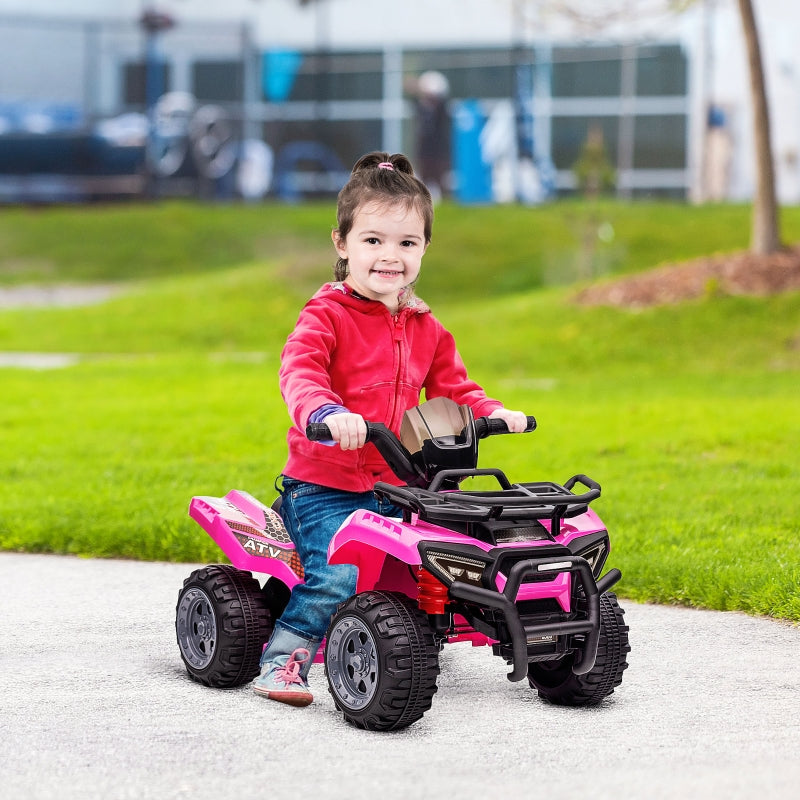 Kids Quad Electric 6V, Forward Function, Music, Pink