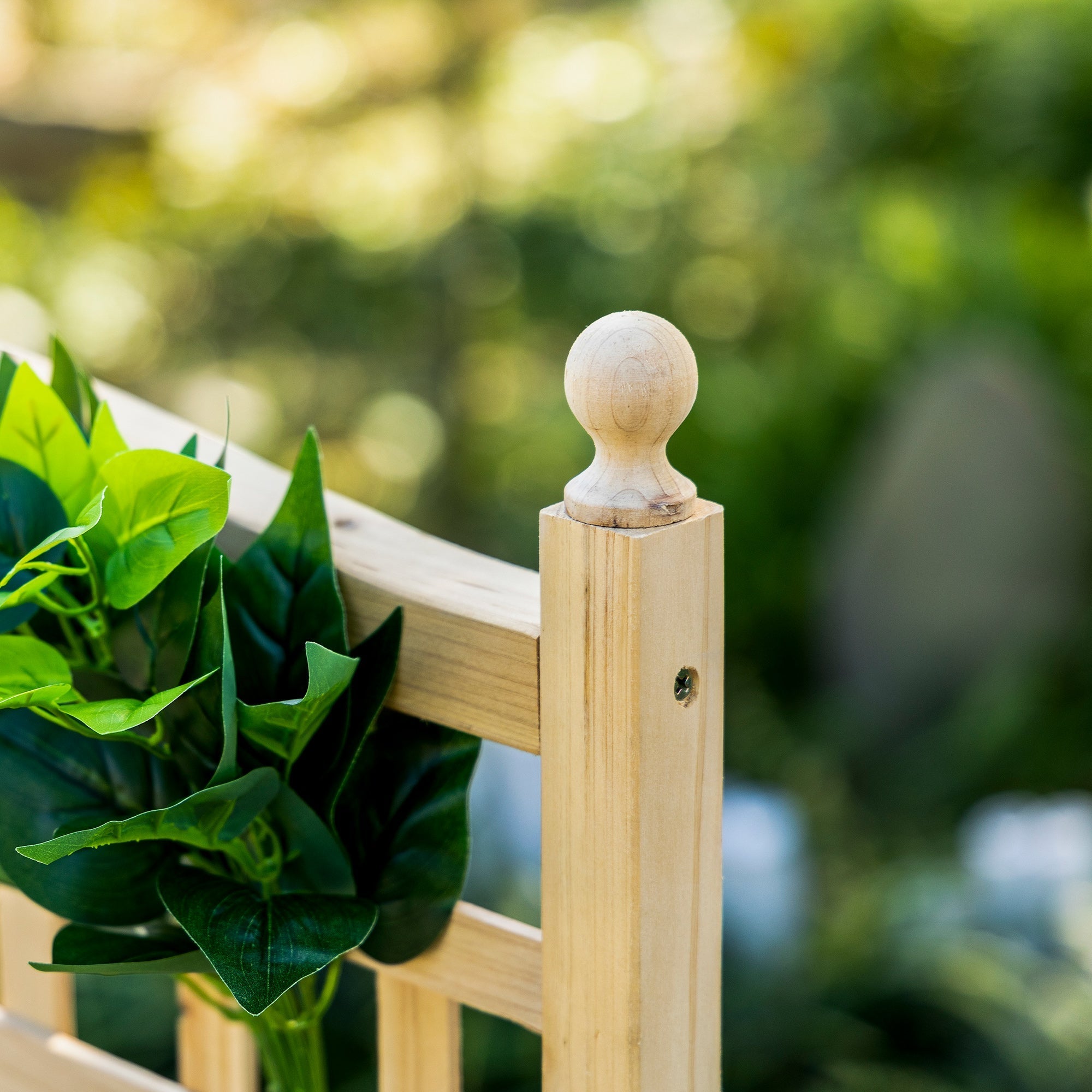 Planter Box with Trellis for Climbing Plants 64x28x120cm, Wooden