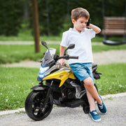 Electric Kids Motorcycle, Honda, 3 km/h, Music & Light, Yellow
