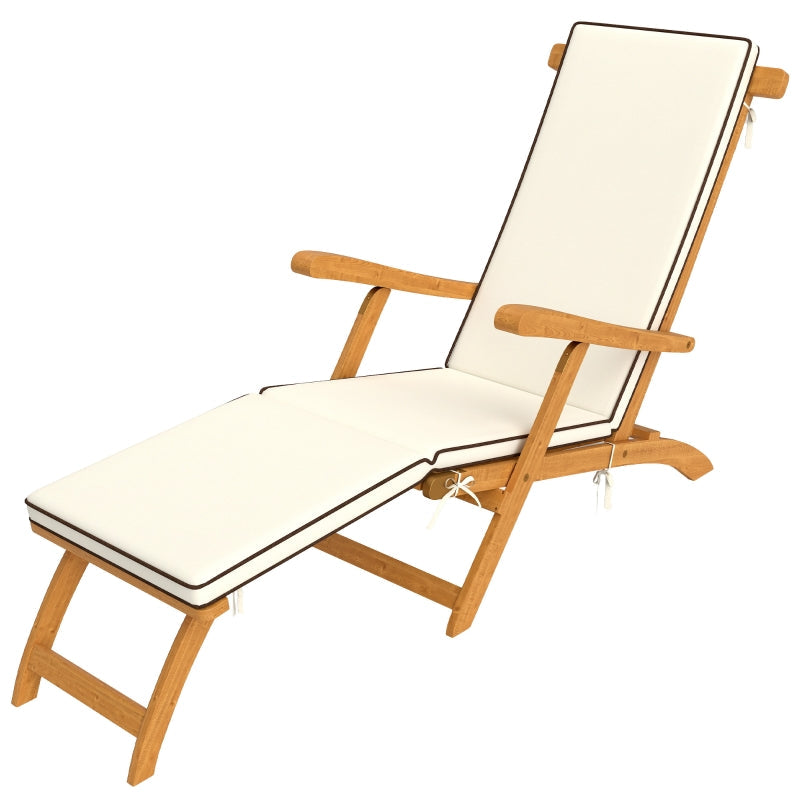 Sun Lounger Folding Garden Lounger with Footrest
