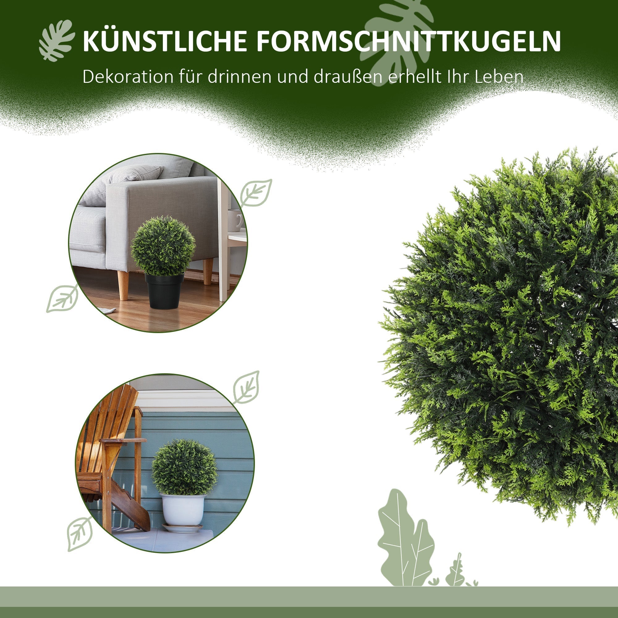 Artificial Cedar, 45 cm, Green