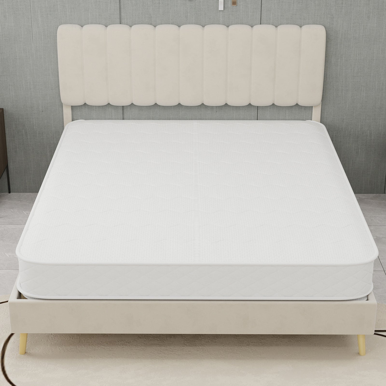 3D Breathable Mattress, Pocket Spring, Noise-Free, Back Care, 140x200cm, White