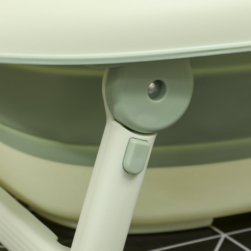 Baby-Badewanne, faltbares, rutschfestes Elefanten-Badkissen, Grün