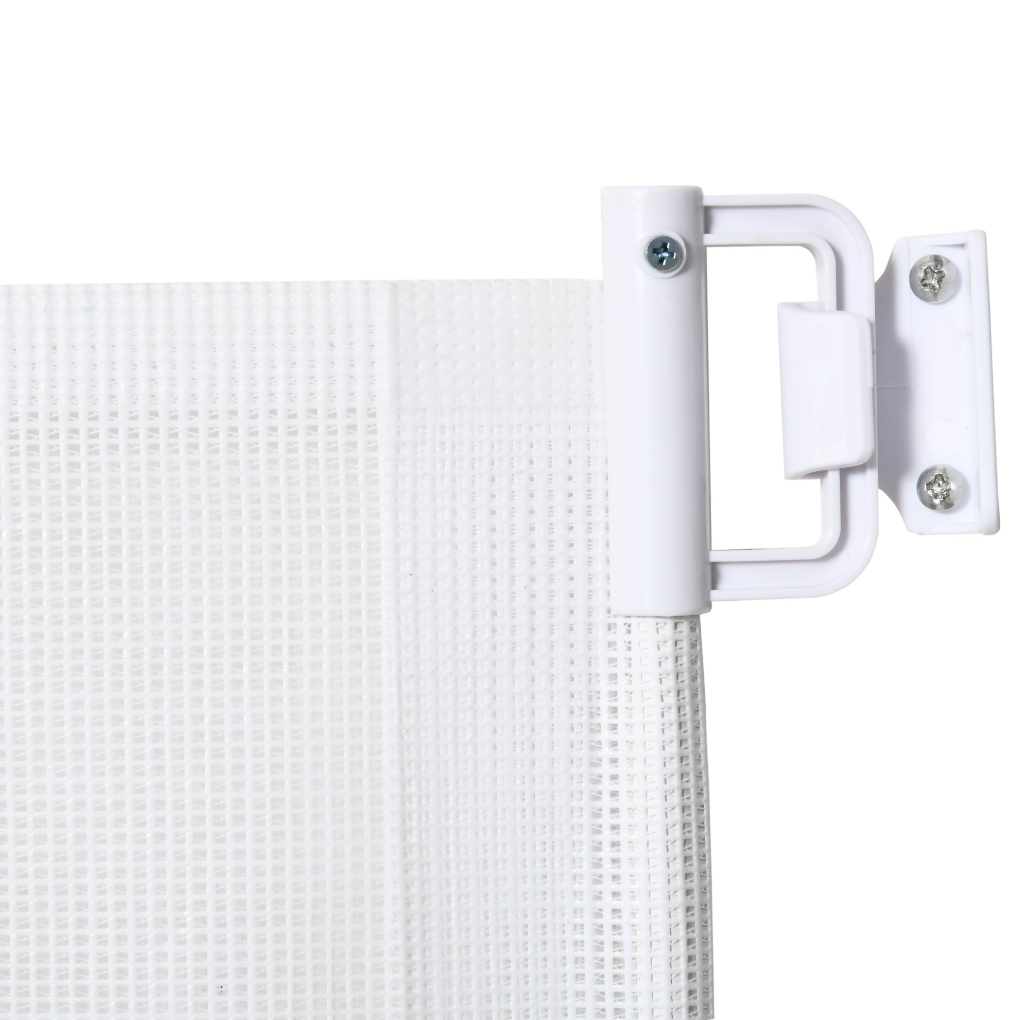 Stair Gate Extendable Door Safety Partition White PVC