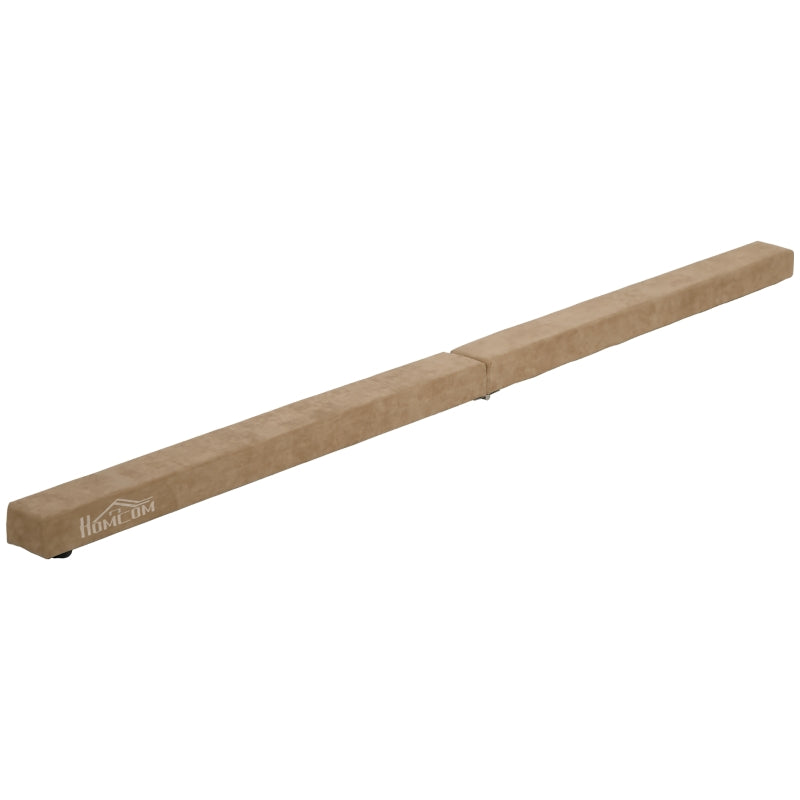 Faltbarer Schwebebalken, rutschfestes Wildleder, langlebiges Holz, Braun
