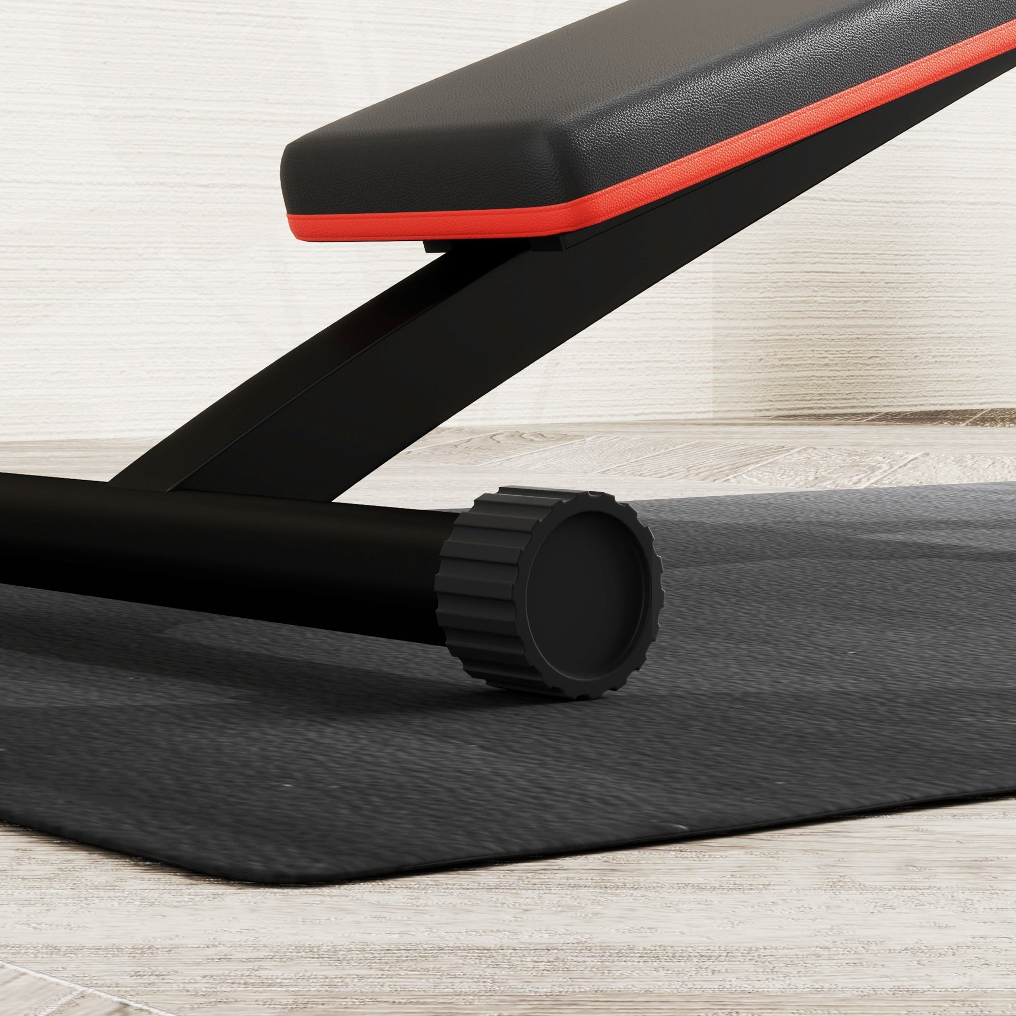 Floor Protection Mat, Non-Slip 4mm Thick 200 x 100 cm, Black