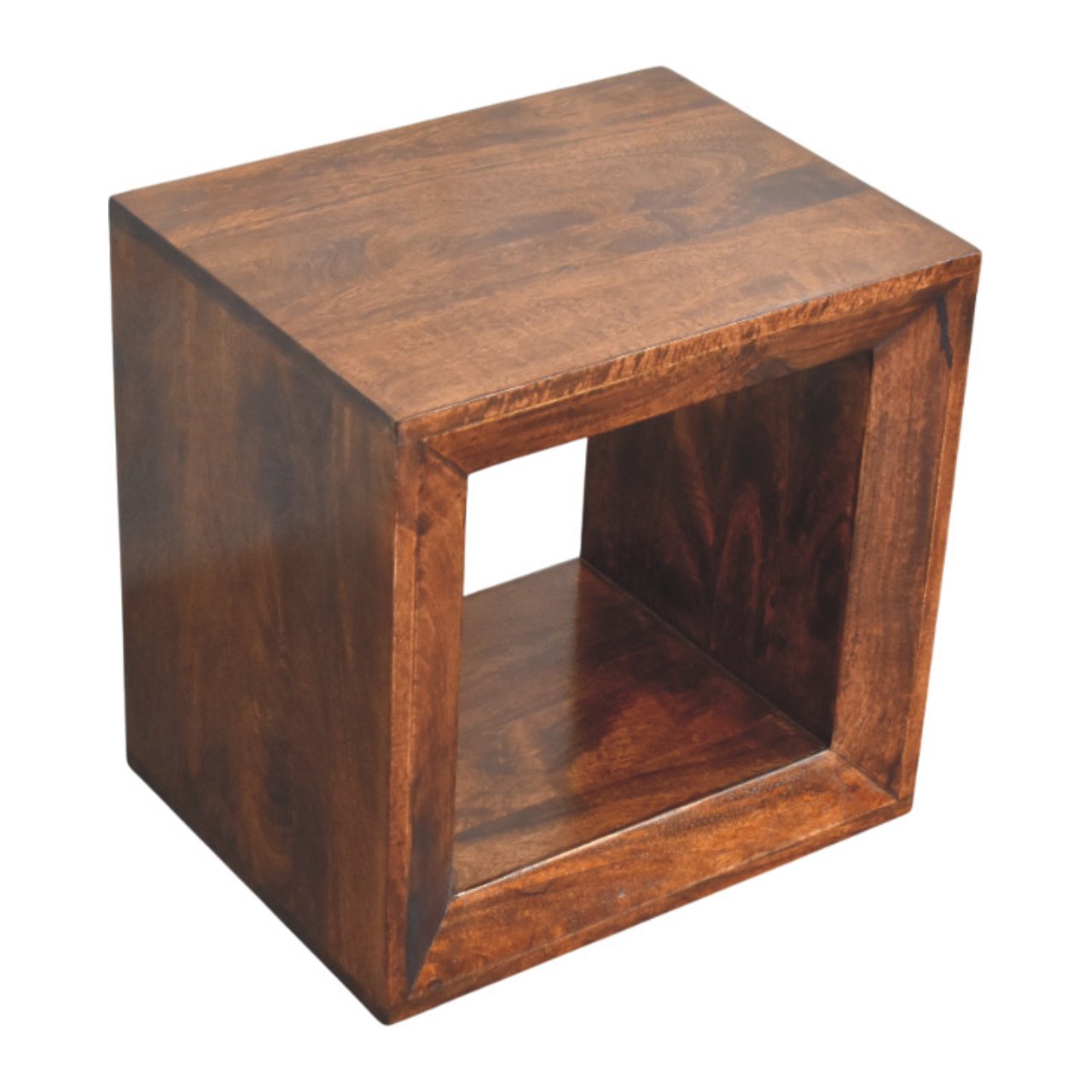 Solis Open Side Table California Walnut