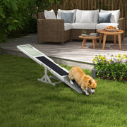 Dog Seesaw, Agility Ramp for dogs under 30 kg, Wood White