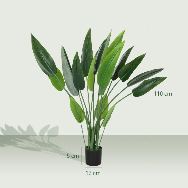 Artificial Bird of Paradise Plant, 110cm, Plastic