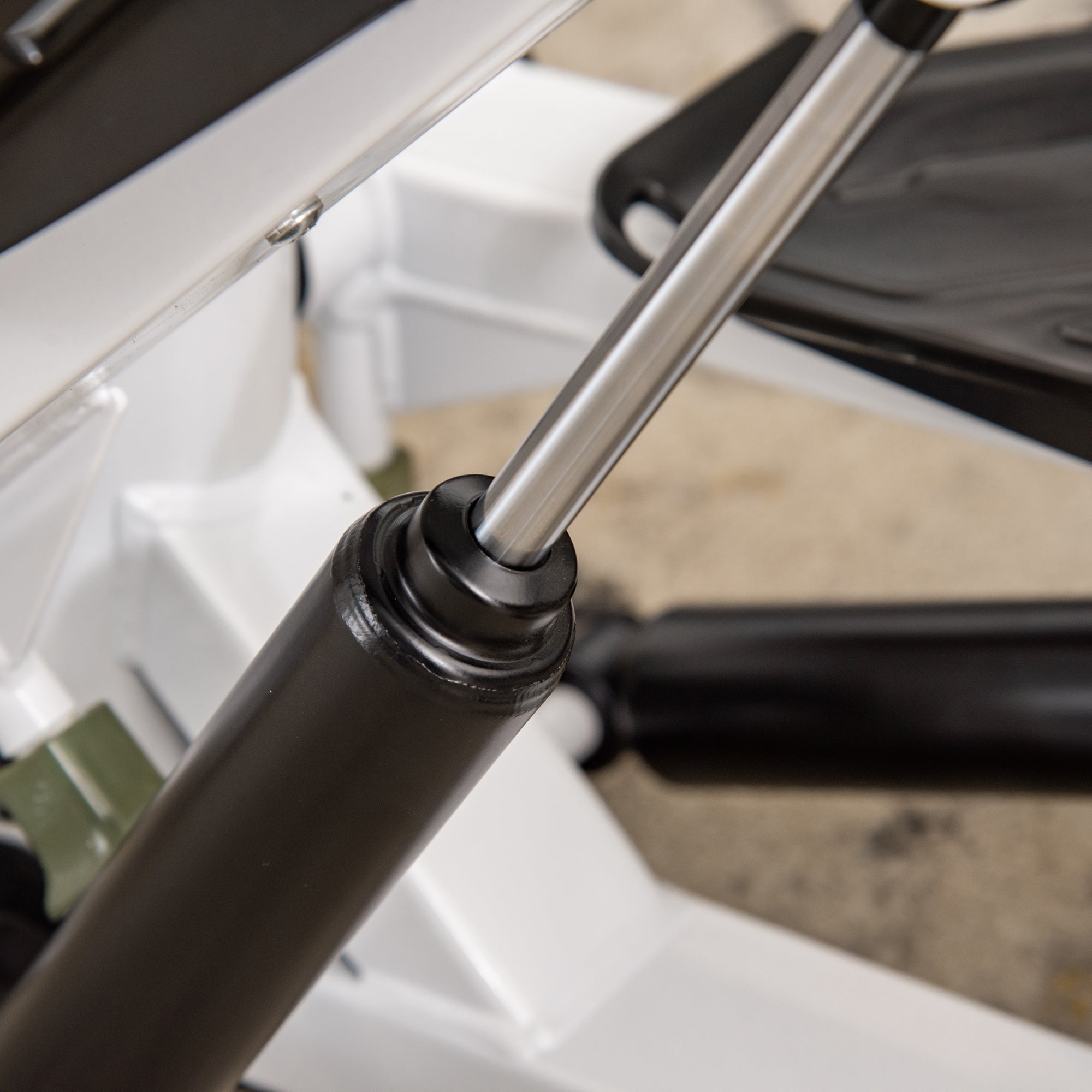 Mini Stepper Compact Fitness Device, LCD Screen, Metal ABS, White Black